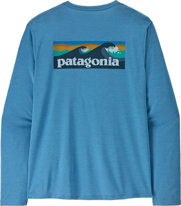 Bilde av PATAGONIA M's L/S Cap Cool Daily Shirt-Board Logo Shore Blue