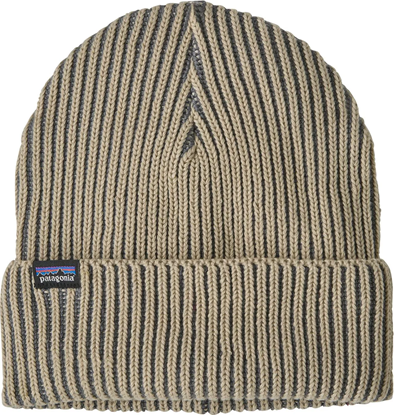 Bilde av PATAGONIA  Fishermans Rolled Beanie Contrast Stripe - Weathered Stone